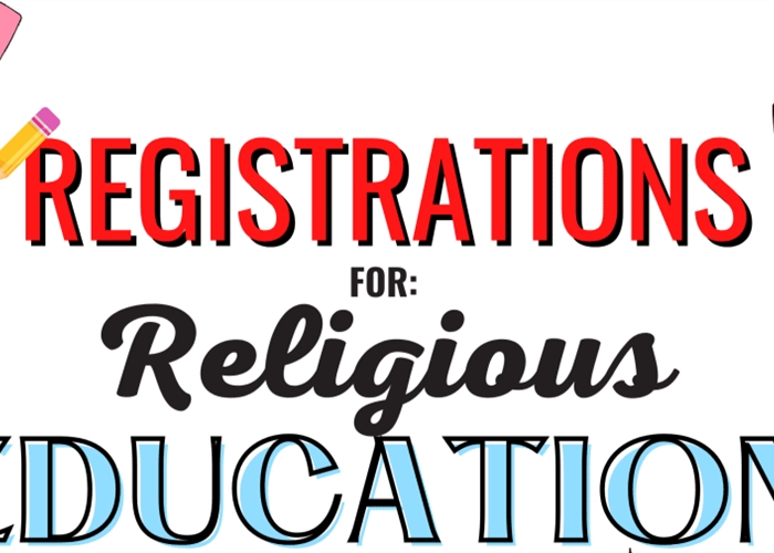 Registrations for 1st Communion & Confirmation / Registraciones para Primera Comunion y Confirmacion